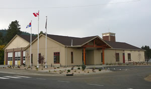 Fire hall exterior