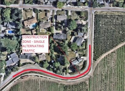 Road closure map